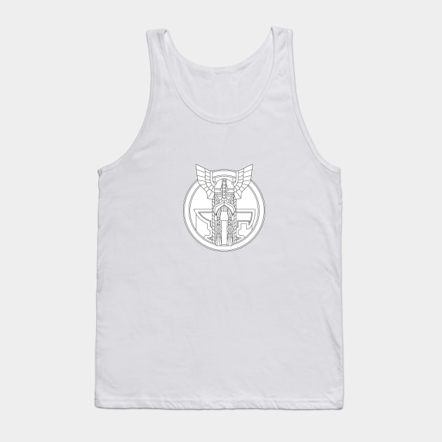 RPG Fantasy Dwarf Warrior Priest Anvil Illustration White Tank Top by RetroGeek